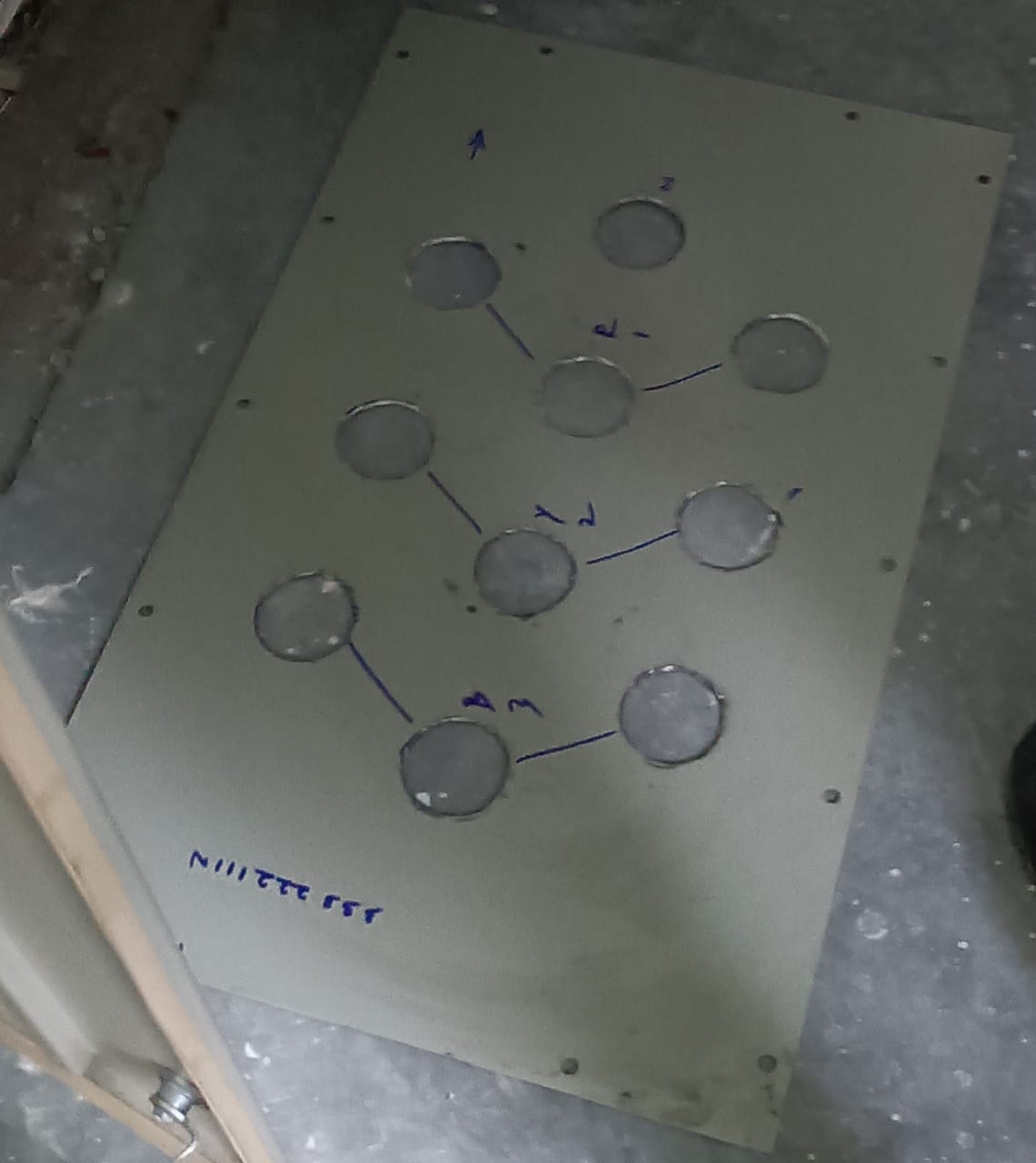 Drilling holes for cable glands in the panel plate - eeediary.com